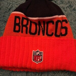 NFL Broncos Orange and Black Beanie